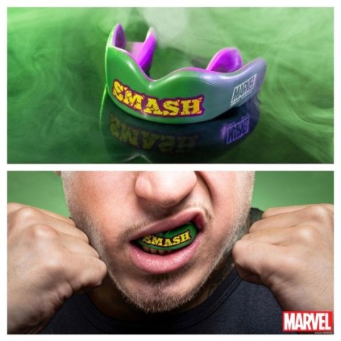 Ochraniacze zębów OZ-TT "Extro Marvel Hulk"" zielono-fioletowe JUNIOR Ochraniacze zębów OZ-TT "Extro Marvel Hulk"" zielono-fioletowe JUNIOR