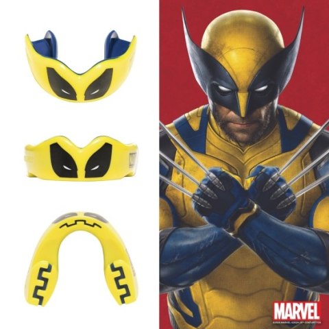 Ochraniacze zębów OZ-TT "Extro Marvel Wolverine" żółto-niebieskie SENIOR Ochraniacze zębów OZ-TT "Extro Marvel Wolverine" żółto-niebieskie SENIOR