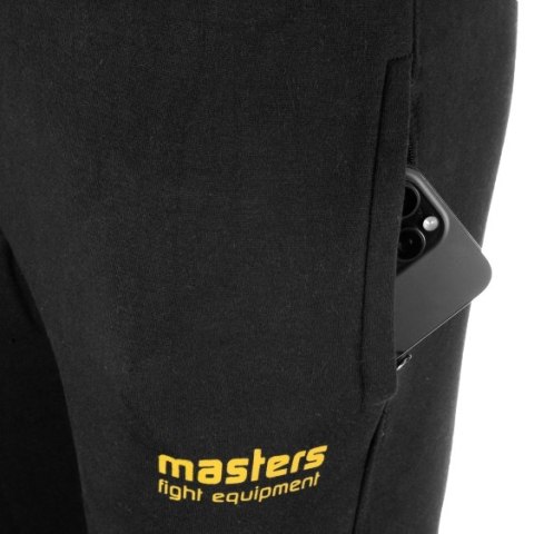 Spodenki krótkie męskie MASTERS SKM-BLACK czarne Spodenki krótkie męskie MASTERS SKM-BLACK czarne