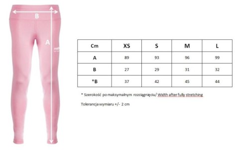 Damskie leginsy długie MASTERS DLW-PINK różowe Damskie leginsy długie MASTERS DLW-PINK różowe