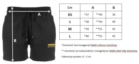 Spodenki krótkie damskie MASTERS SKW-BLACK czarne Spodenki krótkie damskie MASTERS SKW-BLACK czarne