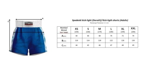 Spodenki treningowe do kick lightu MASTERS "FIGHT" (WAKO APPROVED) Spodenki treningowe do kick lightu MASTERS "FIGHT" (WAKO APPROVED)