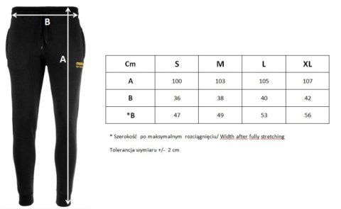 Spodnie długie męskie MASTERS SDM-BLACK czarne Spodnie długie męskie MASTERS SDM-BLACK czarne