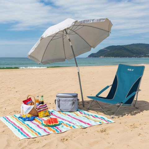 NC3035 KRZESŁO PLAŻOWE NIEBIESKO-SZARE NILS NC3035 KRZESŁO PLAŻOWE NIEBIESKO-SZARE NILS