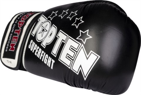 Rękawice bokserskie TOP TEN RTT-10 SUPERFIGHT 3000 STARS czarne