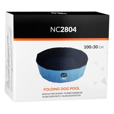 NC2804 BASEN DLA PSÓW SKŁADANY 100X30 CM NILS NC2804 BASEN DLA PSÓW SKŁADANY 100X30 CM NILS