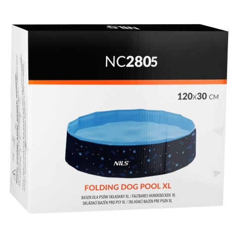 NC2805 BASEN DLA PSÓW SKŁADANY XL 120X30 CM NILS NC2805 BASEN DLA PSÓW SKŁADANY XL 120X30 CM NILS