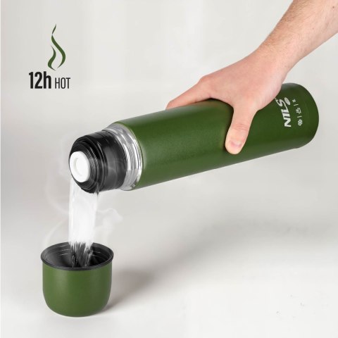 NC3804 TERMOS TURYSTYCZNY 1000 ML ZIELONY NILS CAMP NC3804 TERMOS TURYSTYCZNY 1000 ML ZIELONY NILS CAMP
