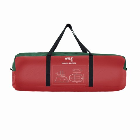 NC6013 ZIELONO-CZERWONY NAMIOT KEMPINGOWY ROCKER NILS CAMP NC6013 ZIELONO-CZERWONY NAMIOT KEMPINGOWY ROCKER NILS CAMP