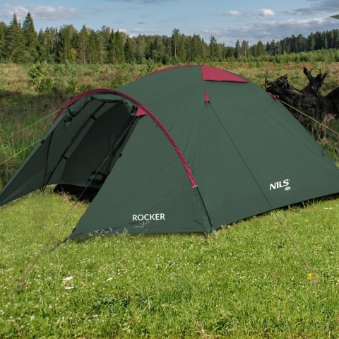 NC6013 ZIELONO-CZERWONY NAMIOT KEMPINGOWY ROCKER NILS CAMP NC6013 ZIELONO-CZERWONY NAMIOT KEMPINGOWY ROCKER NILS CAMP