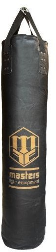 (W) Worek bokserski skórzany 150/35 cm pełny WWS-MASTERS czarny