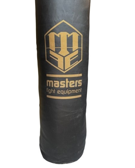 (W) Worek bokserski skórzany 150/35 cm pełny WWS-MASTERS czarny (W) Worek bokserski skórzany 150/35 cm pełny WWS-MASTERS czarny