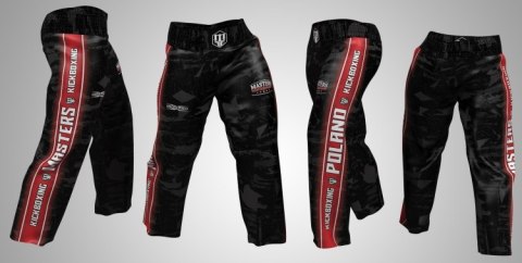SPODNIE DO KICKBOXINGU MASTERS SKB-M czarne