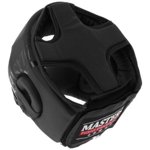 Kask bokserski MASTERS czarny KTOP-PU-MATT