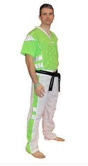 (P) Strój do kickboxingu TOP TEN NEON zielono-biały