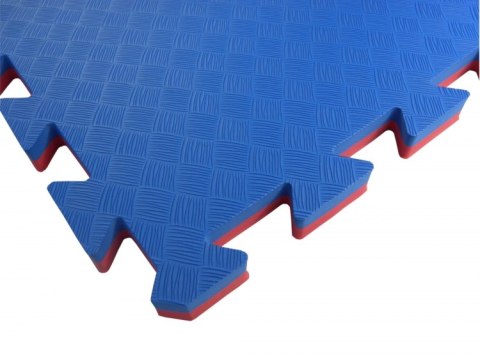 Mata puzzle MASTERS 100 cm x 100 cm x 2 cm czerwono-niebieska (80 kg/m3)