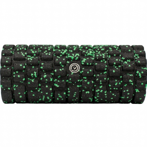 Wałek roller joga 14x33cm czarny/zielony