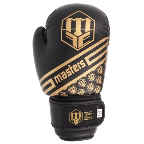 Rękawice bokserskie RPU-20 MASTERS 8 oz czarno-złote