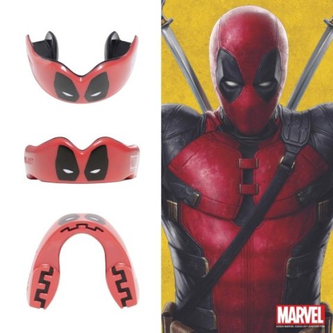 Ochraniacze zębów OZ-TT "Extro Marvel Deadpool" czerwono-czarne SENIOR