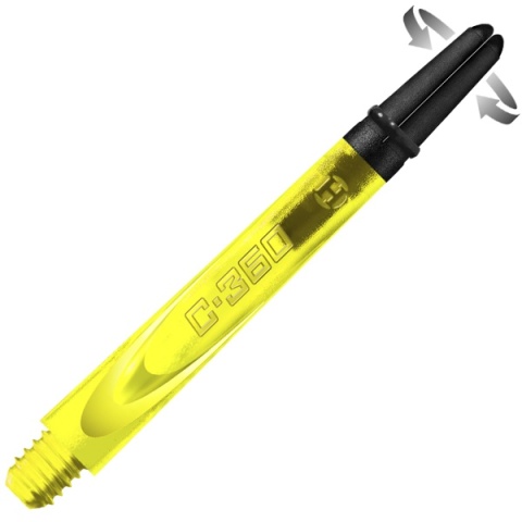 Shaft Carbon 360 short 3 szt.HARROWS żółty