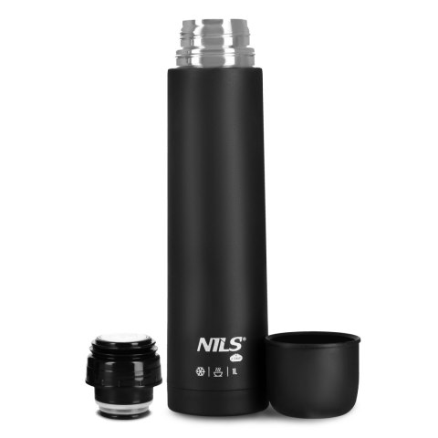 NC3804 TERMOS TURYSTYCZNY 1000 ML CZARNY NILS CAMP
