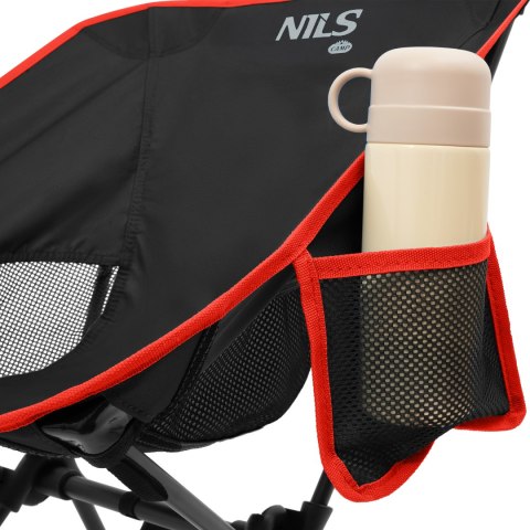 NC3320 KRZESŁO SKŁADANE ULTRALIGHT CZARNE NILS CAMP             