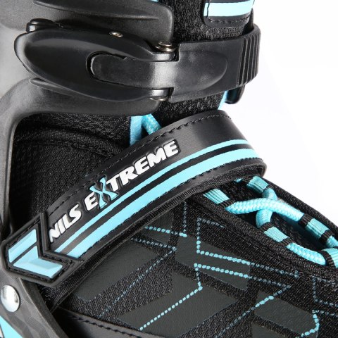 NA11002 CZARNO/NIEBIESKIE ROZM. L (39-42) ŁYŻWOROLKI NILS EXTREME