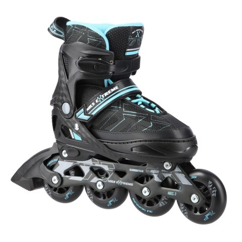 NA11002 CZARNO/NIEBIESKIE ROZM. M (35-38) ŁYŻWOROLKI NILS EXTREME