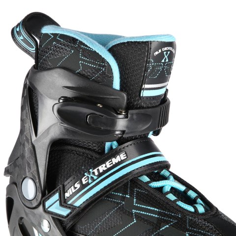 NA11002 CZARNO/NIEBIESKIE ROZM. M (35-38) ŁYŻWOROLKI NILS EXTREME