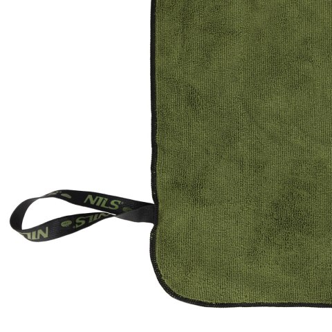 NCR15 RĘCZNIK Z MIKROFIBRY WOJSKOWY KHAKI 120x60 cm NILS CAMP