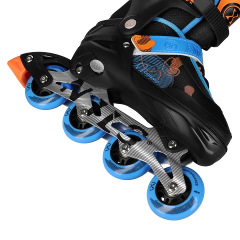 NA13808 ŁYŻWOROLKI COSMO NIEBIESKIE ROZM. L(38-41) NILS EXTREME