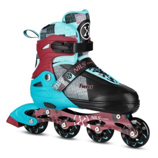 NA13810 ŁYŻWOROLKI TWIST NIEBIESKIE ROZM. S(31-34) NILS EXTREME