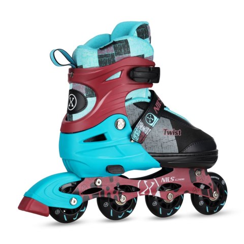 NA13810 ŁYŻWOROLKI TWIST NIEBIESKIE ROZM. S(31-34) NILS EXTREME