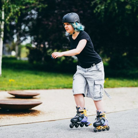 NA13810 ŁYŻWOROLKI TWIST ŻÓŁTE ROZM. L(39-42) NILS EXTREME