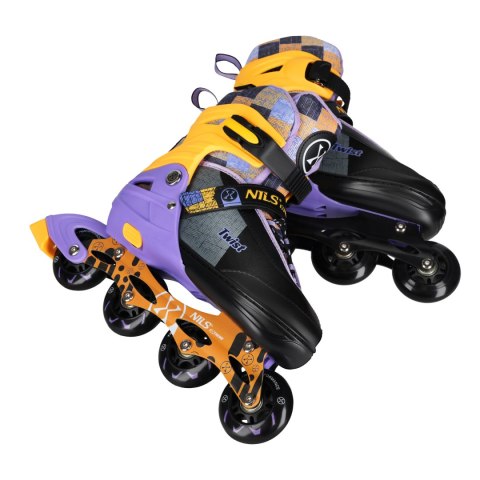 NA13810 ŁYŻWOROLKI TWIST ŻÓŁTE ROZM. M(35-38) NILS EXTREME