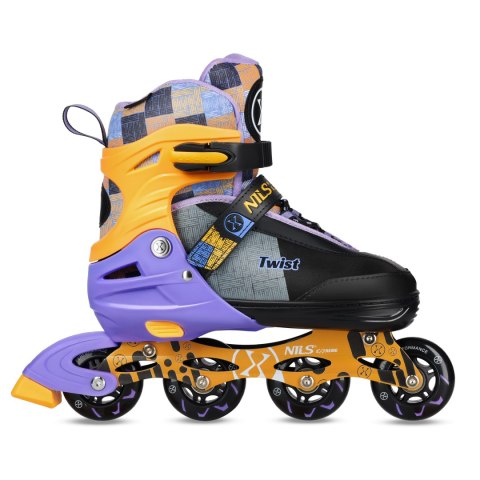 NA13810 ŁYŻWOROLKI TWIST ŻÓŁTE ROZM. S(31-34) NILS EXTREME