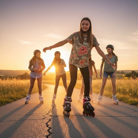 NA2053A ŁYŻWOROLKI VIBE RÓŻOWE ROZM. XS(29-32) NILS EXTREME