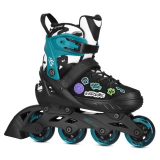 NA2053A ŁYŻWOROLKI VIBE TURKUSOWE ROZM. XS(29-32) NILS EXTREME