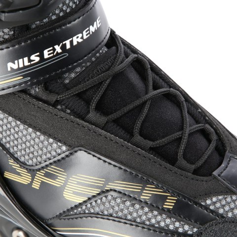 NA2150 CZARNO-ZŁOTY ROZM. 43 ŁYŻWOROLKI NILS EXTREME