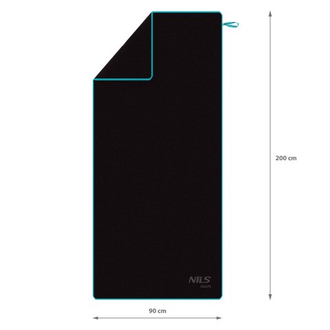 NAR13 CZARNY RĘCZNIK Z MIKROFIBRY 200x90 cm NILS AQUA NAR13 CZARNY RĘCZNIK Z MIKROFIBRY 200x90 cm NILS AQUA