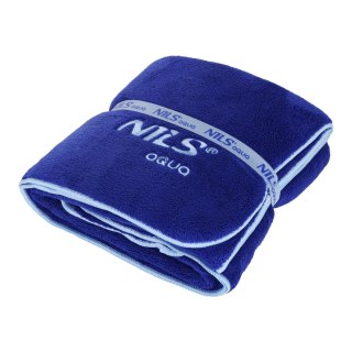 NAR14 RĘCZNIK Z MIKROFIBRY FROTTE GRANATOWY 160X80cm NILS AQUA