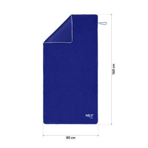 NAR14 RĘCZNIK Z MIKROFIBRY FROTTE GRANATOWY 160X80cm NILS AQUA NAR14 RĘCZNIK Z MIKROFIBRY FROTTE GRANATOWY 160X80cm NILS AQUA