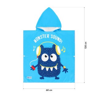 NAR20 RĘCZNIK PONCZO MONSTER NILS AQUA