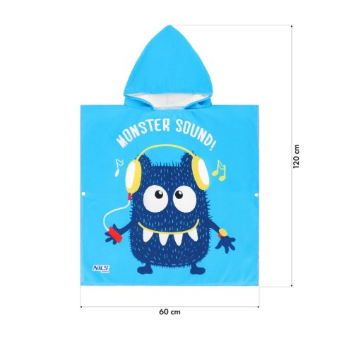 NAR20 RĘCZNIK PONCZO MONSTER NILS AQUA NAR20 RĘCZNIK PONCZO MONSTER NILS AQUA