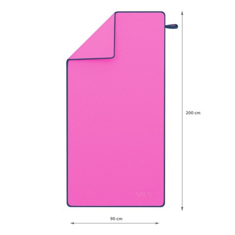 NCR13 RĘCZNIK Z MIKROFIBRY RÓŻOWY 200X90 CM NILS NCR13 RĘCZNIK Z MIKROFIBRY RÓŻOWY 200X90 CM NILS