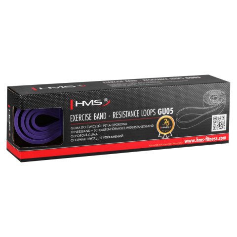 GU05 PURPLE 32 x 4.5 x 2080 MM GUMA DO ĆWICZEŃ HMS