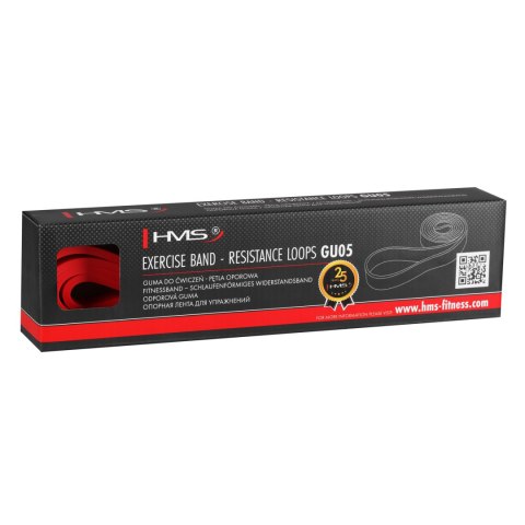 GU05 RED 13 x 4.5 x 2080 MM GUMA DO ĆWICZEŃ HMS