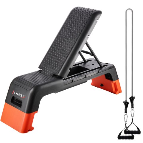AS009 PRO STEP DO AEROBIKU REGULOWANY Z FUNKCJĄ ŁAWKI COMMERCIAL HMS