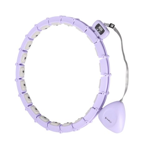 HHM14 HULA HOP VIOLET Z MAGNESAMI I OBCIĄŻNIKIEM + LICZNIK HMS