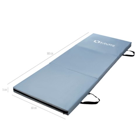 MGS02 GREY MATERAC GIMNASTYCZNY SKŁADANY 1800x600MM HMS PREMIUM